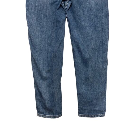 Abound Mom Jeans Straight Leg Stretchable High Rise Button Fly Blue W US 27 NWT - Picture 3 of 9